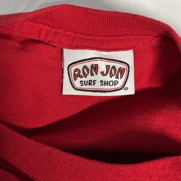 Ron Jon Surf Shop Cozumel Mexico Men's Size XL shirt Double Sided Red - Picture 7 of 7